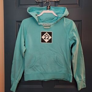 Teal Hoodie with M22 Patch